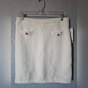 French Connection Women's Knit Textured Mini Sweater Skirt Size Small